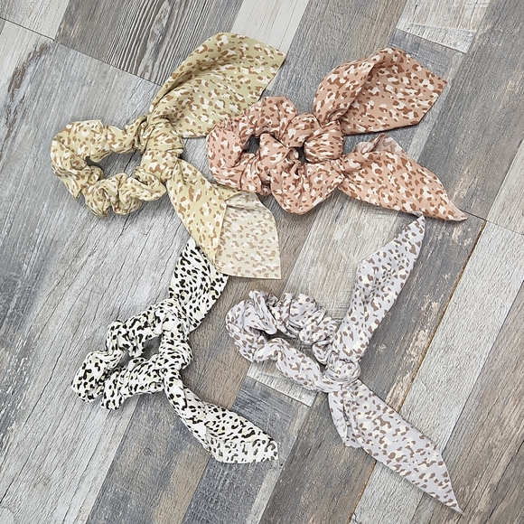 Set of 4 Hair Scrunchies - Picture 4 of 5